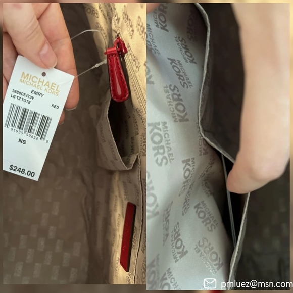 Michael Kors Emry Large Neoprene Fabric Shoulder Bag - Picture 8 of 12